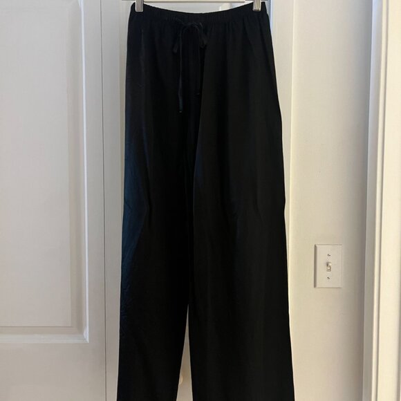 90s silky long black pant - Picture 2 of 5